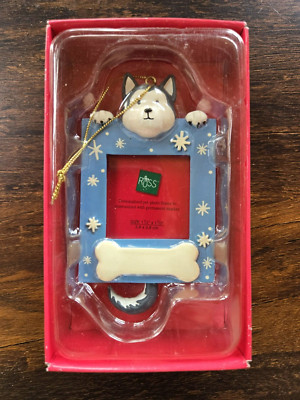 Russ WAGS TO WHISKERS Personalized Photo Frame, Christmas Holiday Ornament