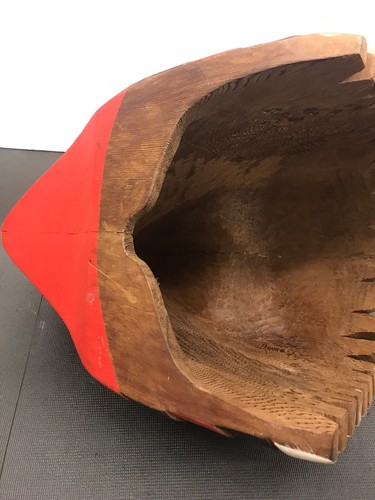 Northwest Coast First Nations native carving Art: Massive Rare Eagle Cedar Mask