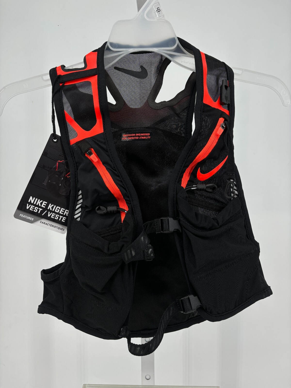 Nike Unisex Kiger Vest M Black Adjustable Form-Fitting Trail