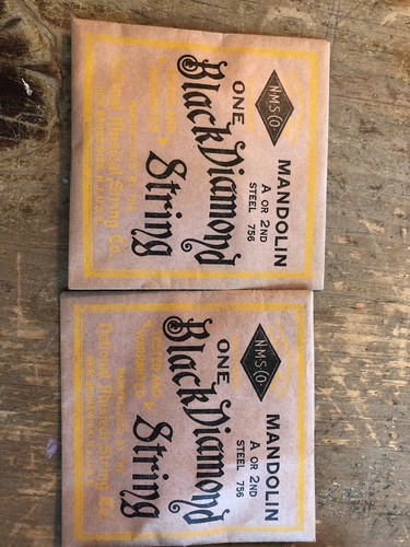 Vintage Black Diamond Mandolin Strings w/ box