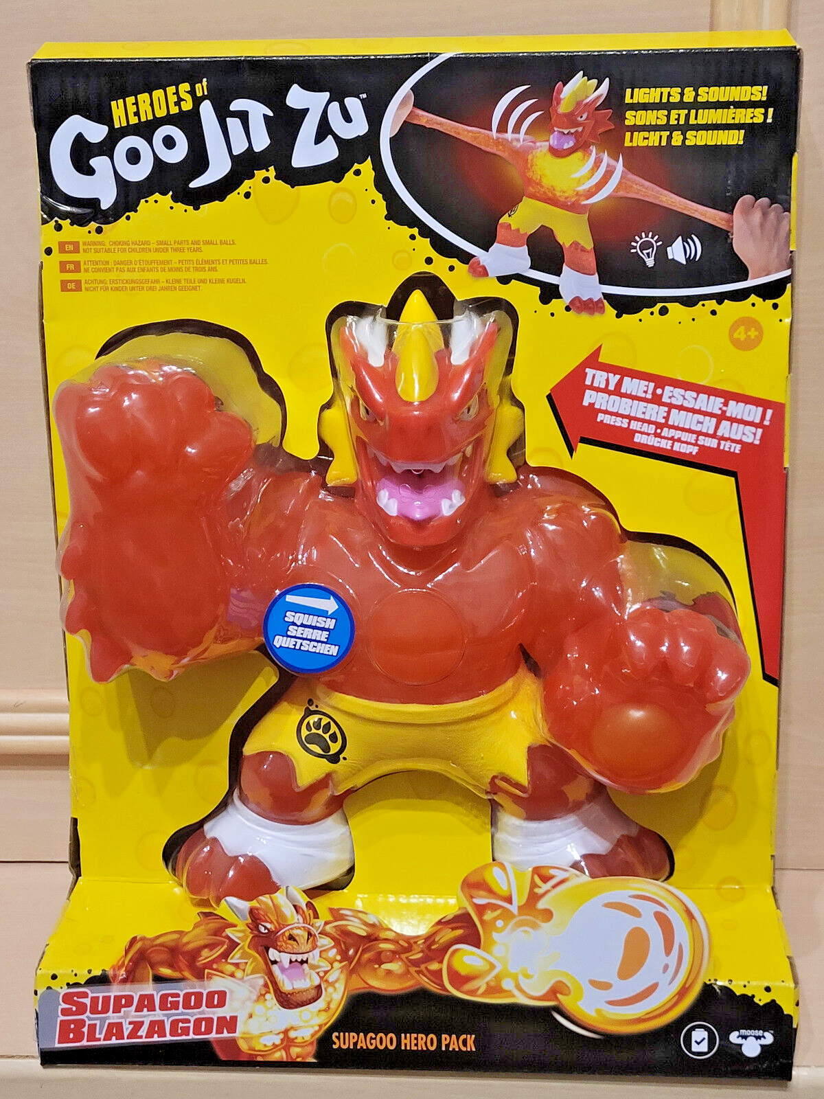HEROES OF GOO JIT ZU SUPAGOO BLAZAGON THE DRAGON MOOSE 2018 23CM 41012 NEW (US)