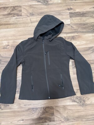 FJALLRAVEN WOMEN'S G-1000 SOFTSHELL JACKET STRETCH BROWN SIZE S HOODED Outerwear