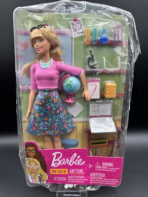 Barbie Career Doll TEACHER 2018 Mattel Playset GJC23 - New in Box (Hard to Find)