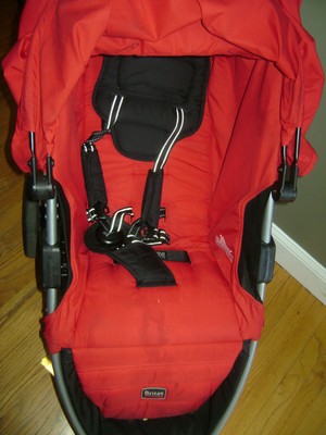 Britax B-AGILE Lightweight Childs Baby One Hand Fold Single Stroller Red