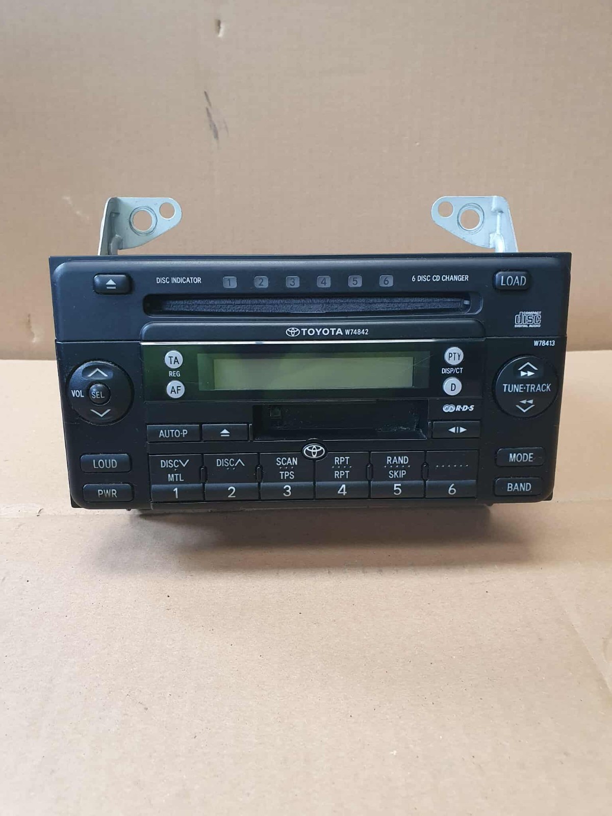 Toyota Celica 1.8 Vvtli T Sport 99-06 Radio Head Unidad con Soportes 08601 00914