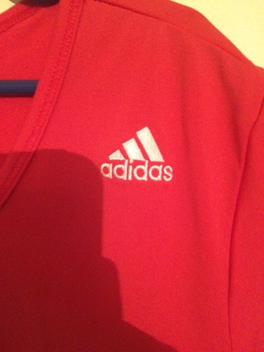 Adidas Women’s Active T Shirt XL Sleeveless Clima Cool Red Vented Back Excellent