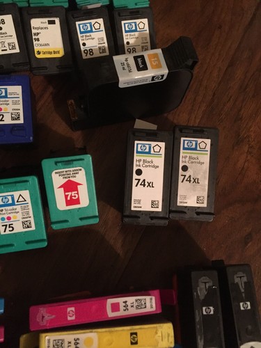 HP INK cartridge Lot of 32 EMPTY Used HP95 Hp98 564XL HP 564 Hp 75 74xl