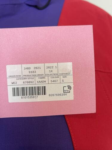 Pre-owned The North Face Auth.gucci X  Colorblock Logo Classic Jacket Coat S/m In Red/purple