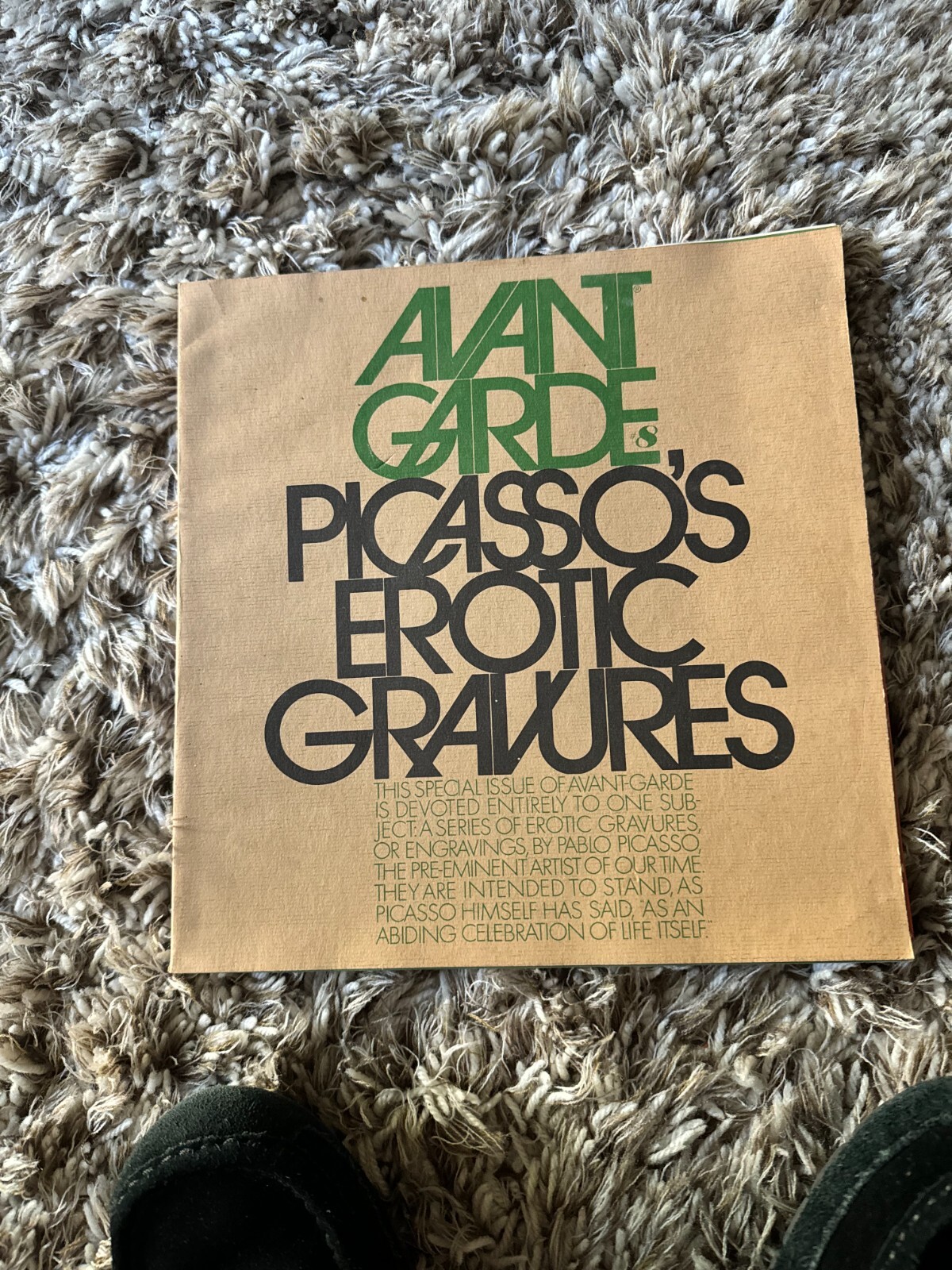 Avant Garde Picasso's Erotic Gravures Number 8 September 1969