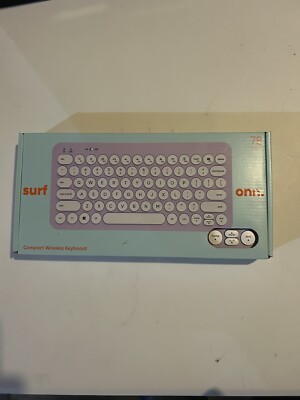 Surf Onn Pink Compact Wireless Keyboard 78 Keys. In Great Condition 