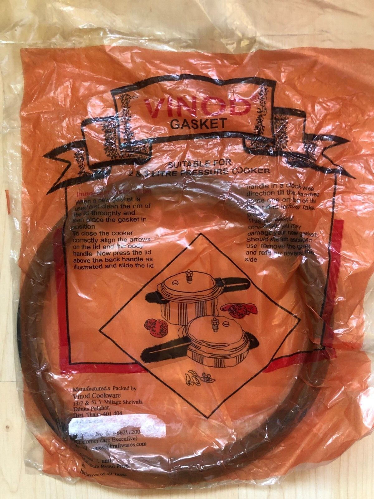 Gasket 3 Liter Pressure Cooker