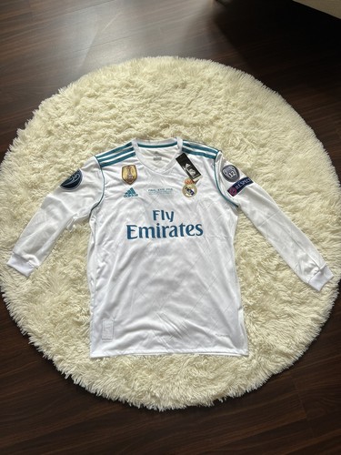 Real Madrid 2018 ロナウド ユニホーム Real Madrid 2018 Final Kyiv White Retro Football Jersey