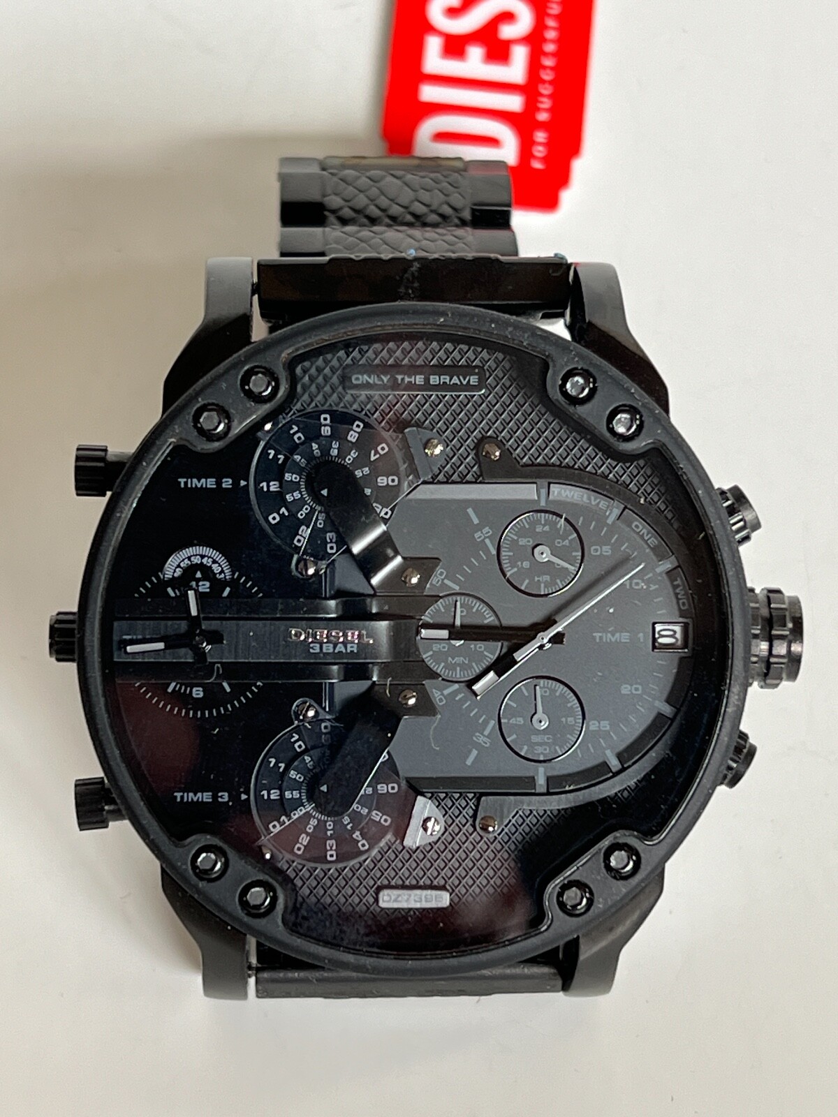 DIESEL DZ7468 Men's Mr. Daddy 2.0 Black Reptile Chronograph DIESEL DZ7468 Men's Mr. Daddy 2.0 Black Reptile Chronograph