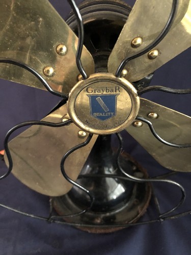 Antique Vintage GE Graybar Fan. 1932 Desk Fan, 3 Speeds, Oscilates