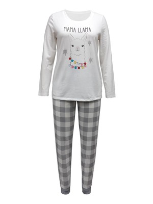 Семейные пижамы Intimates White Plaid Everyday Sleepwear Pants Размер: L