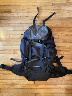 Teton Sports Explorer 4000 Backpack Black Multiple Pockets Hiking Outdoors