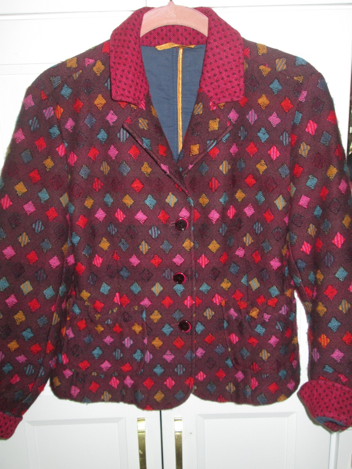 ジャケット ETRO Woman Jacket Multicolor WRBD0004AV598 X0800 FABULOUS WOMENS ETRO MULTI COLOR BUTTON FRONT JACKET, SZ 46