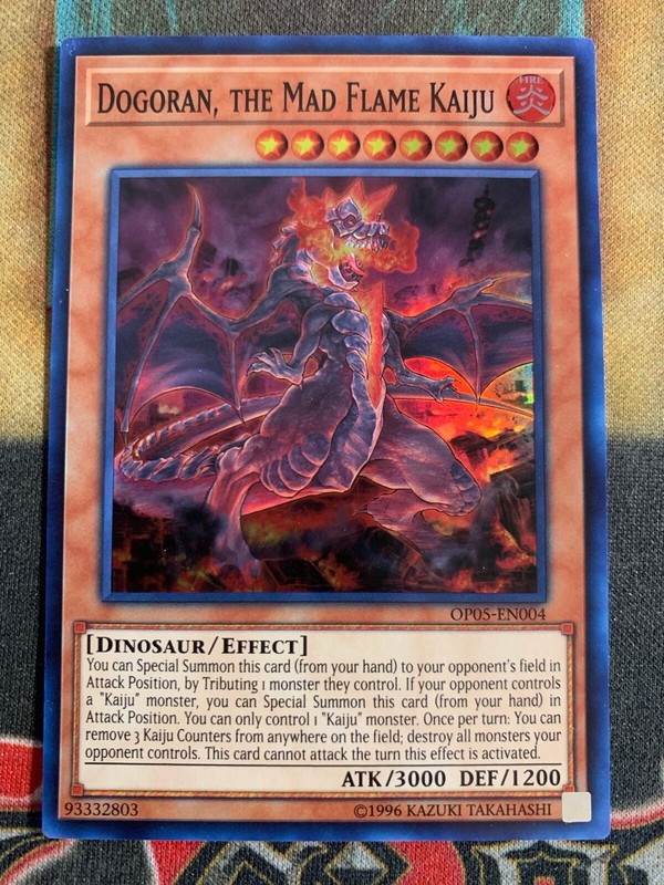 Collectible Card Games M Nm Yugioh The Mad Flame Kaiju Dogoran Op05 En004 Super Rare Woodlandssuites Com