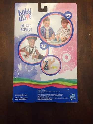 BABY ALIVE 18 Diapers New In The Box