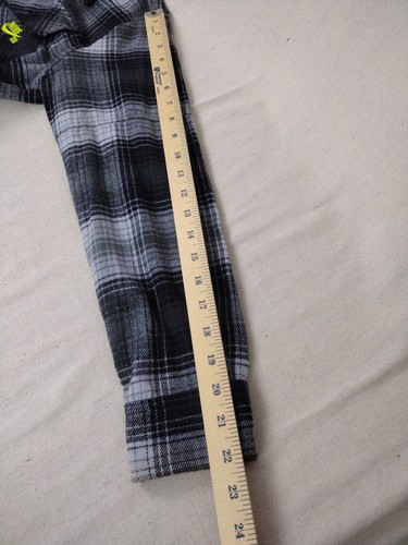 Nike Shirt Men Large SB Black Gray Flannel Long Sleeve Collar Check Skateboard