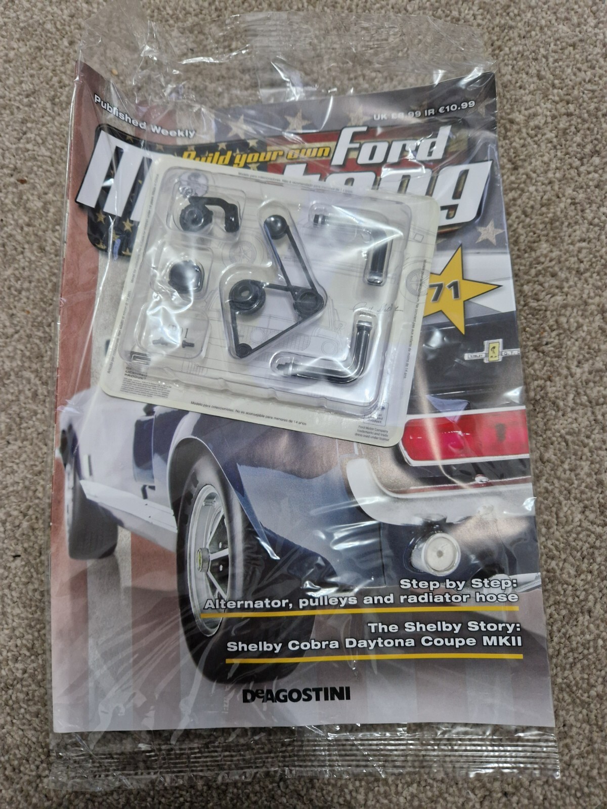 デアゴスティーニ　限定フォードマスタング 1967 GT-500 1/8 1/8 DEAGOSTINI BUILD YOUR OWN FORD MUSTANG 1967 SHELBY GT