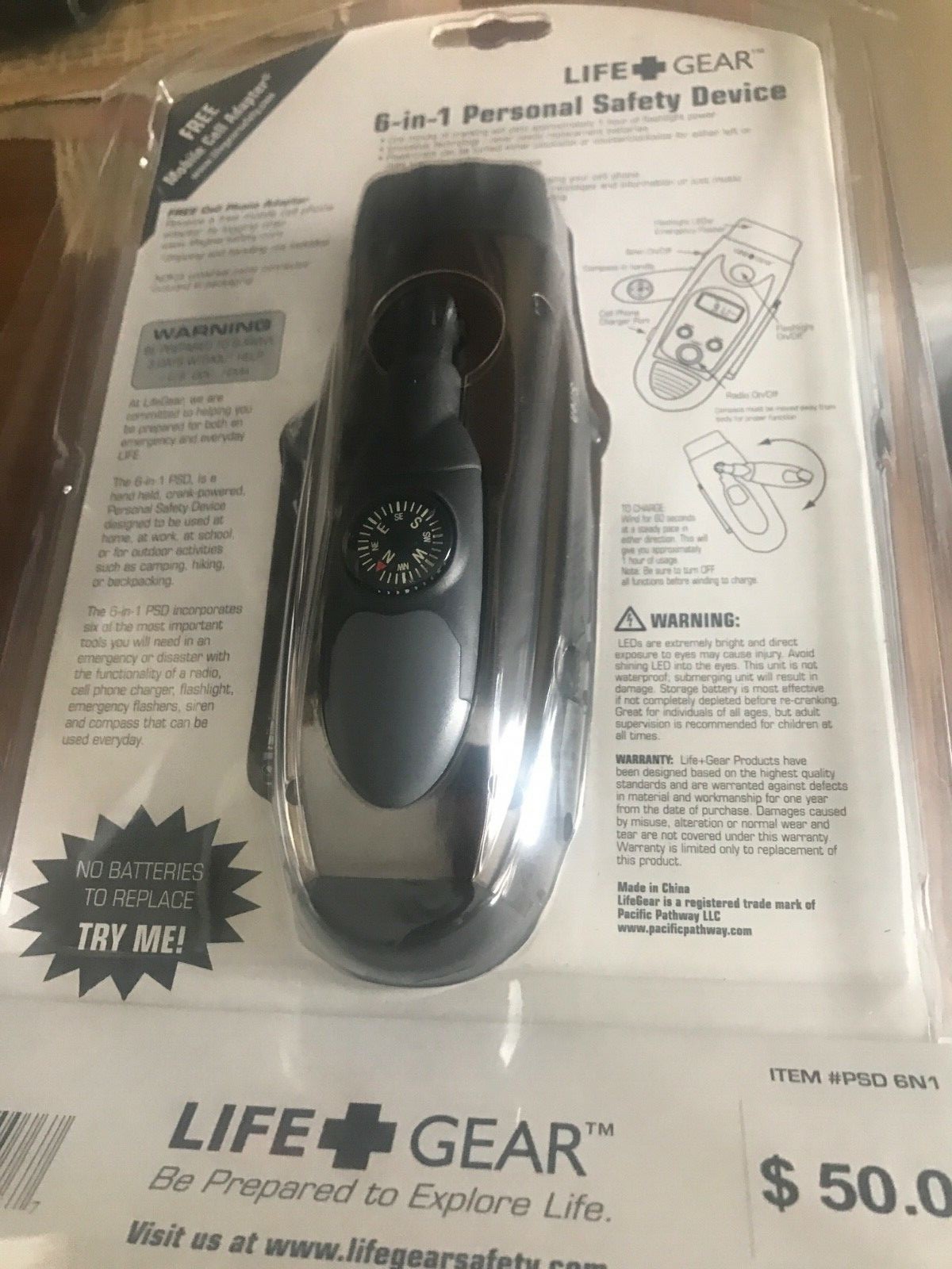 Life Gear 6 in 1 Personal Safety Device