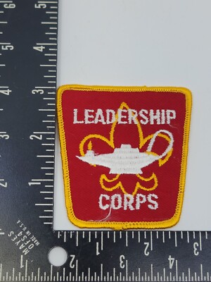 Vintage Original BSA Boy Scouts Leadership Corps Twill Lantern Patch