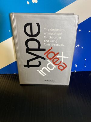 TYPE IDEA INDEX (DESIGNER'S ULTIMATE TOOL)  BY JIM KRAUSE (VERY GOOD CONDITION) 