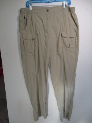 LL Bean Women's Nylon Multi Pocket Pants XL - Model 0CFL4 36''Waist/29.5'' Inseam