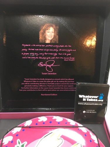 Susan Sarandon Churchill WHATEVER IT TAKES Dove Collector's Plate