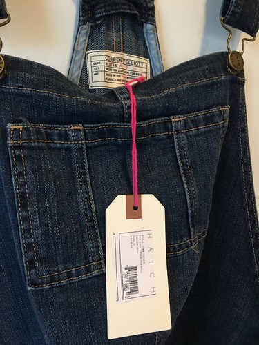 Hatch Collection The Easy Denim Overalls Maternity Size O Small Xsmall