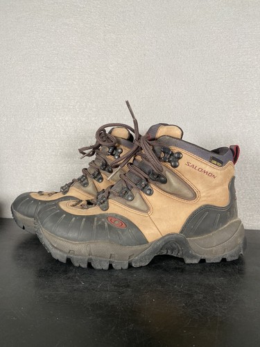 SALOMON Hiking Boots Mens 7.5 Contragrip Gore-Tex GTX Lace