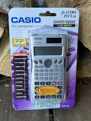 Casio FX-115MS Plus-SR Scientific Calculator. 2 Line Display. Brand New.