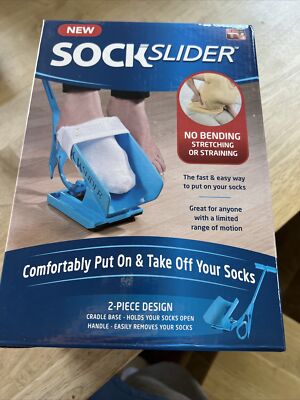 Sock Slider As Seen On TV Kit Put Socks On & Off No Bending! New In Sealed Box!