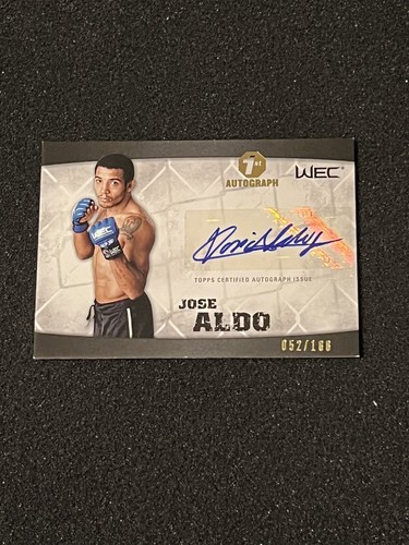 その他 Jose Aldo Autographed Relic card 2024 Topps Midnight UFC JOSE ALDO Stroke of Midnight Auto