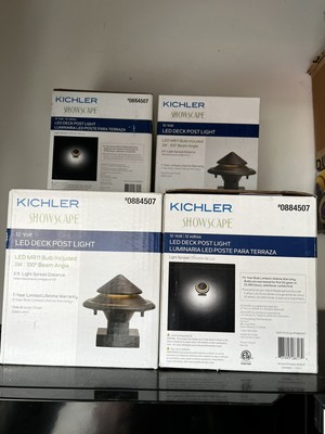 KICHLER SHOWSCAPE 12V LED 3W 100 Degree Beam PATH DECK LIGHT 12v # 0884507