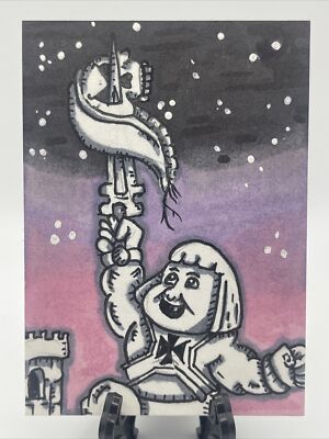 Garbage Pail Kids Magnus Von Robotsson Sketch Card He-Manny Barbarian Brian Motu