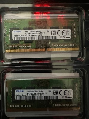 8GB (2 x 4GB) RAM Samsung SO-DIMM 1Rx16 PC4 3200AA M471A5244CBO - CWE