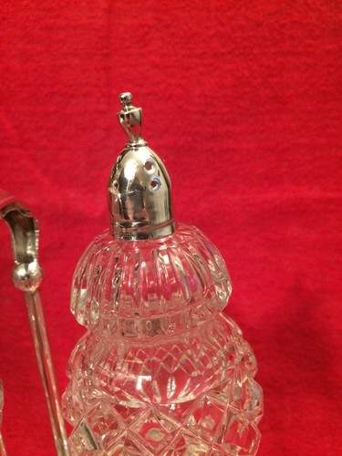 Antique Hawkes Glass & Sterling Salt & Pepper Shaker Set!
