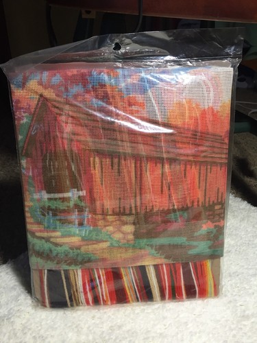 Monarch Horizons COVERED BRIDGE Needlepoint Kit 16