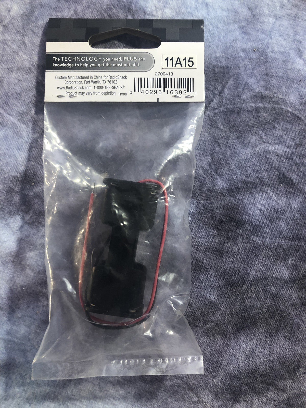 RadioShack 4 AAA Cell Battery Holder with Wire Leads