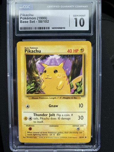 1999.pekatu.CGC.ＧＥＭＭＴ CGC 9 MINT Pikachu Jungle 1st Edition 1999 Pokemon 60/64 -66