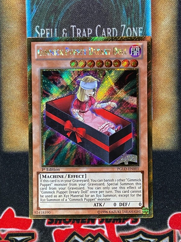 Yugioh Gimmick Puppet Dreary Doll PGLD-EN001 Gold Secret Rare 1st Ed NM