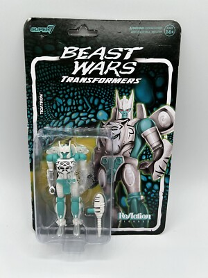 Beast Wars Transformers TIGATRON 3.75'' Figure ReAction Super7 Hasbro Damaged Box
