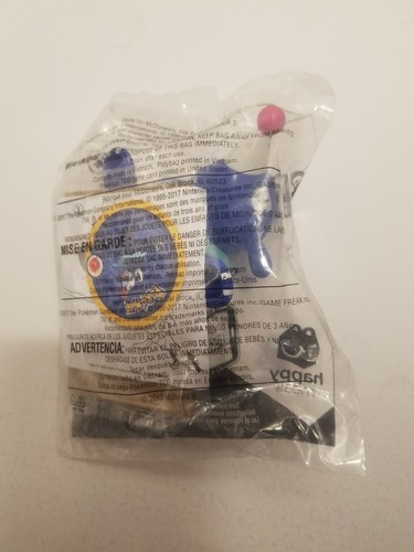 McDonald's 2017 pokemon toy #2 Sun and Moon Popplio new sealed