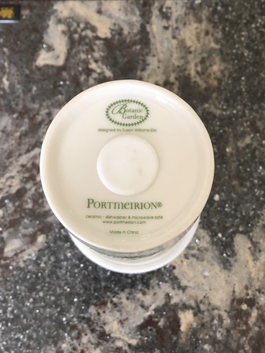 Portmeirion Sunflower Ceramic Travel Cup/Mug Silicone Lid 15 oz. NEW IN BOX