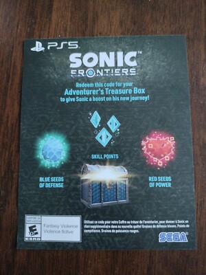 Sonic Frontiers Preorder Bonus Content PS4 / PS5
