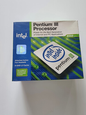 Intel Pentium III 500MHz (80525PY500512) Processor Vintage New-in-Box