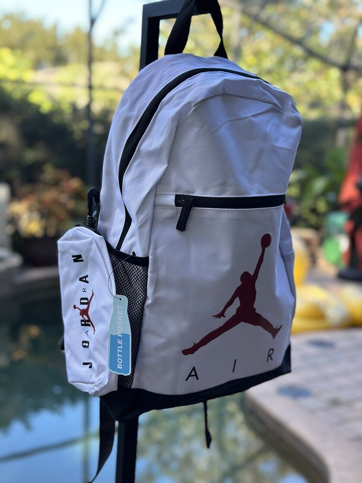 NIKE AIR JORDAN BACKPACK 9A0503-001 WHITE | eBay NIKE AIR JORDAN BACKPACK 9A0503-001 WHITE | eBay