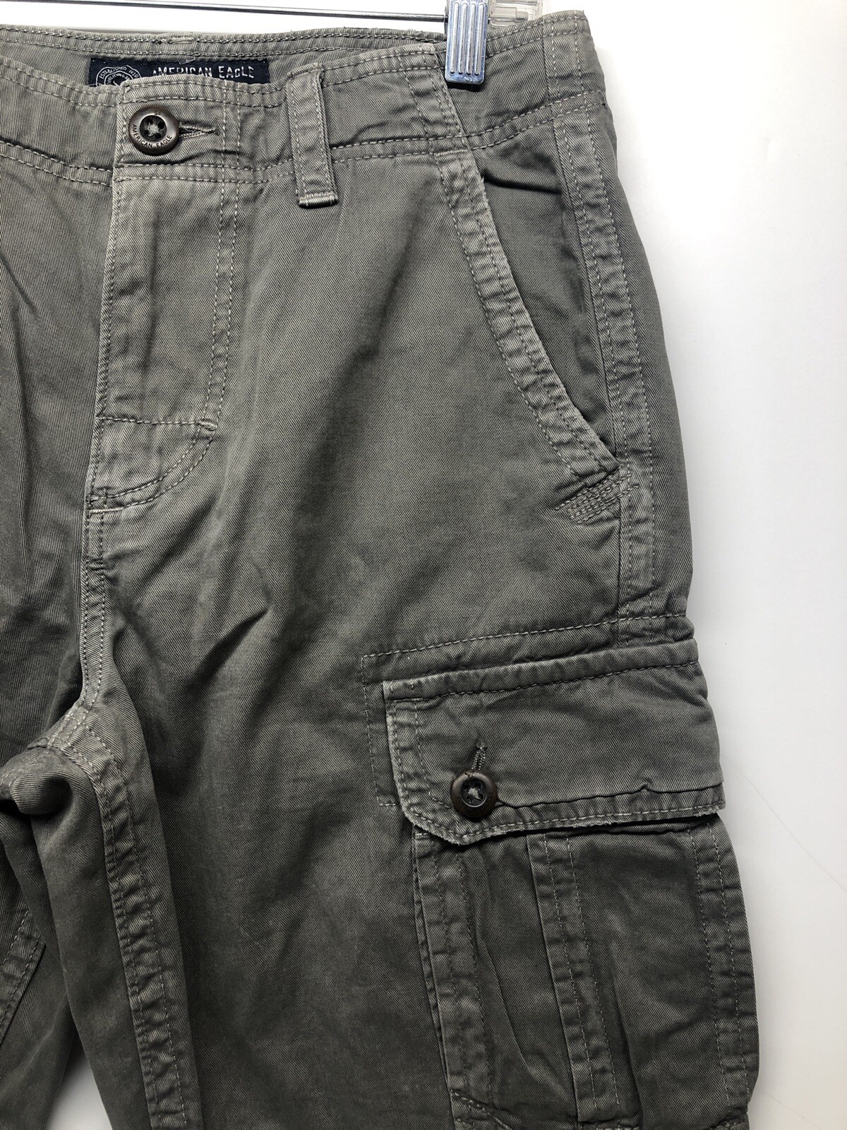 American Eagle Outfitters Mens Classic Cargo Green Shorts 28 eBay